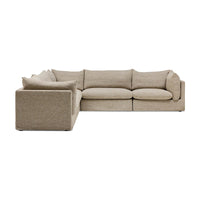 Mia Modular Sofa Husk - 5 Seat Corner