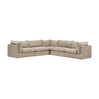 Mia Modular Sofa Husk - 5 Seat Corner