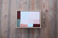 Oak framed Tracey Mock Original Artwork - Paddock Sage - 26 x 36cm