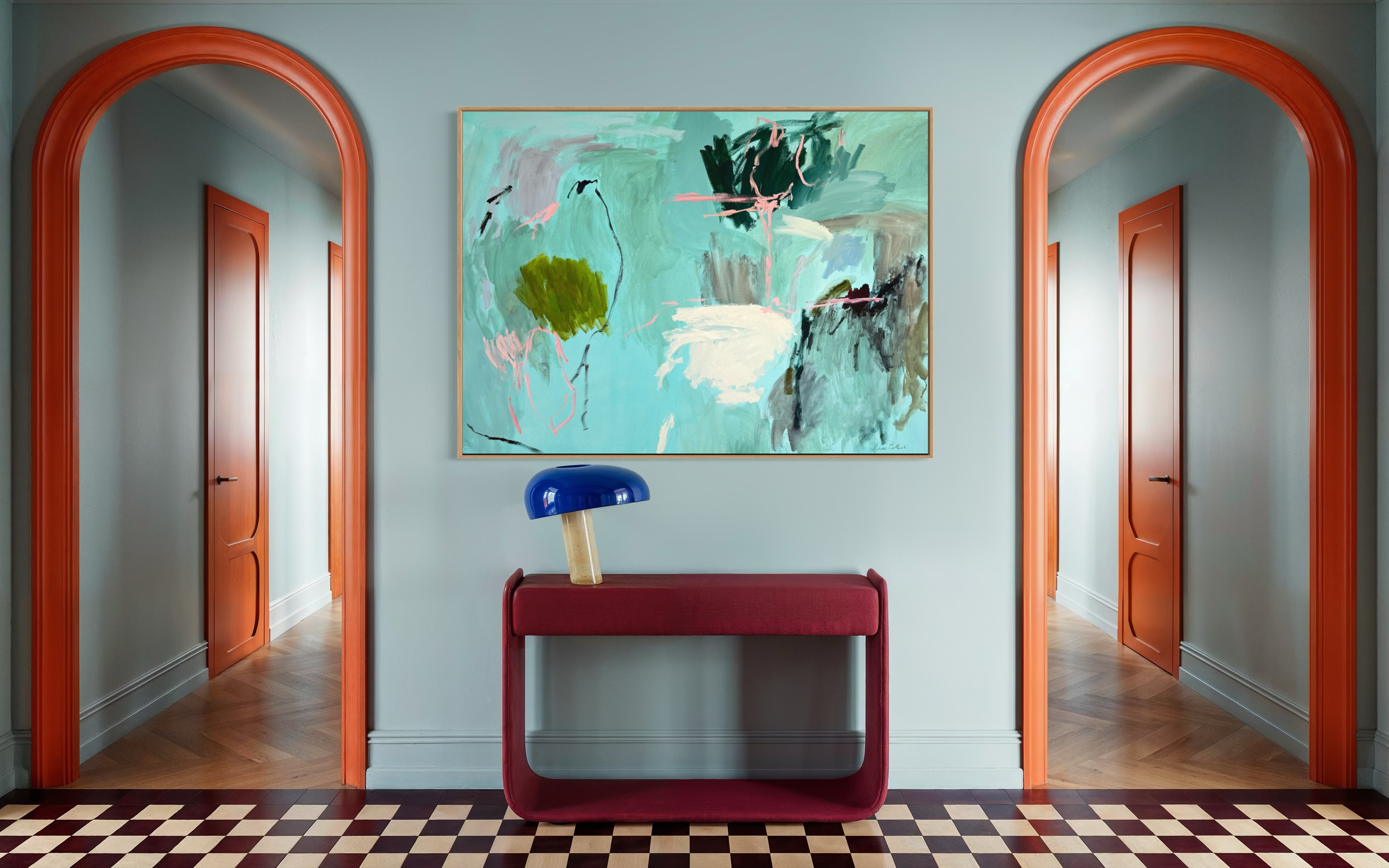 Finding Your Joy abstract canvas art print by Prudence Demarchi - colourful brushstrokes