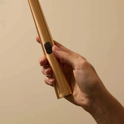 Flint Candle Lighter Flint - Rechargeable Lighter - Gold