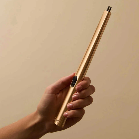 Flint Candle Lighter Flint - Rechargeable Lighter - Gold