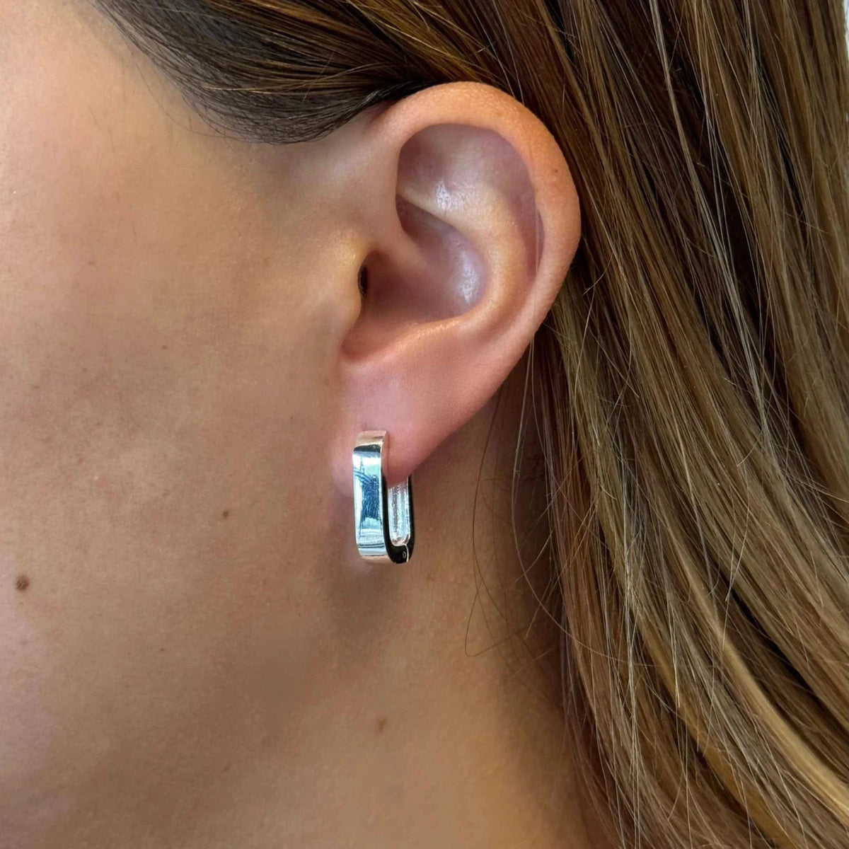 Zafino Earrings Zafino Cassie Hoop - Siver