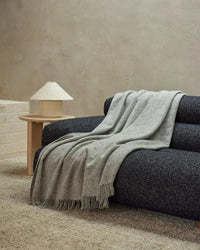 Weave Home Blankets & Throws Weave Home Nevis Lambswool Throw - Ash