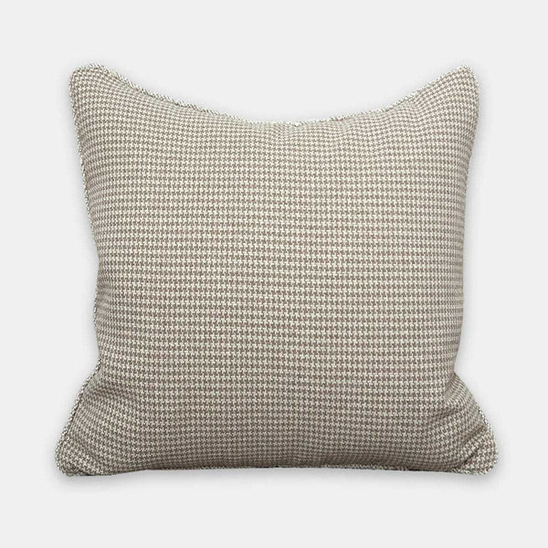 norsu STUDIO Forma Collection Fluid reversible cushion in natural houndstooth | Norsu Interiors