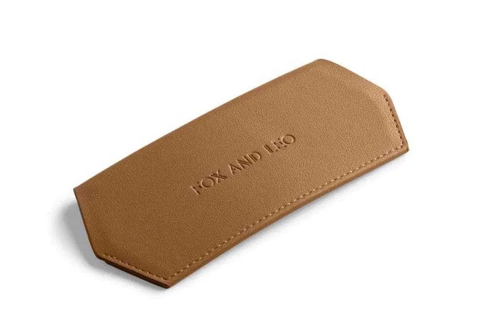 Fox and Leo Sunglasses Fox and Leo Glasses Case, Tan