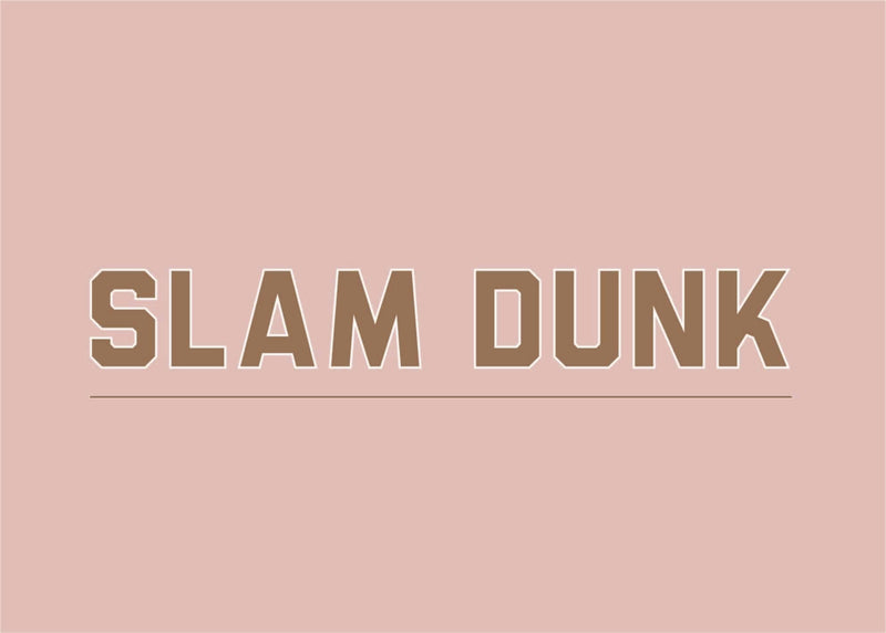 Norsu Interiors Prints Blush / 30x40cm / No Thanks Clubhouse Collection - Slam Dunk Print - Various Sizes