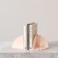 norsu Studio Acrylic Scalloped Bookends (Set of Two) – Pale Blush