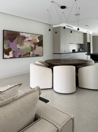 Alisha Falconer abstract fine art canvas print with nature-inspired layered textures and earthy tones