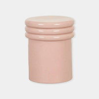 Globe West Side Tables Globe West Hanson Round Stool, Dusty Rose