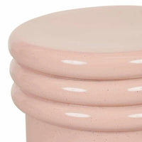 Globe West Side Tables Globe West Hanson Round Stool, Dusty Rose