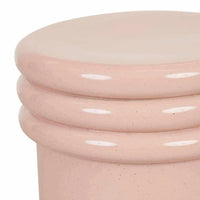 Globe West Side Tables Globe West Hanson Round Stool, Dusty Rose