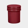 GlobeWest Hanson Round Stool Table - Cherry