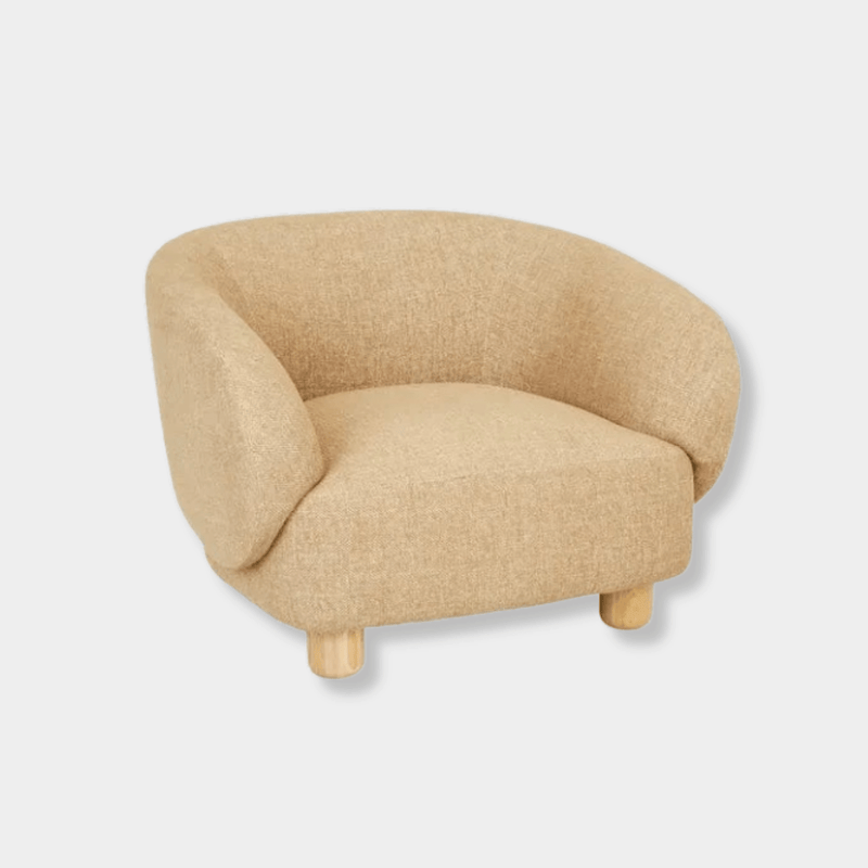 Globe West Occasional Chairs GlobeWest Flo Occasional Chair - Hay - Natural Ash