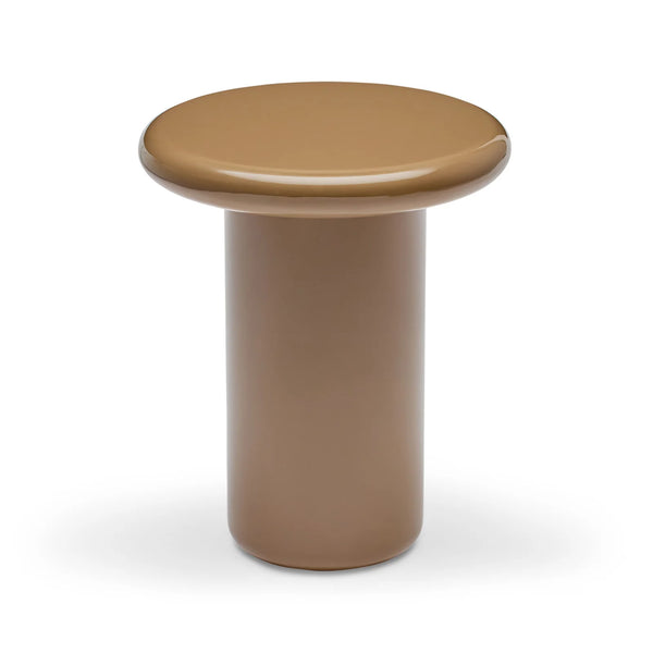 Fleur Side Table Dark Cappuccino Gloss