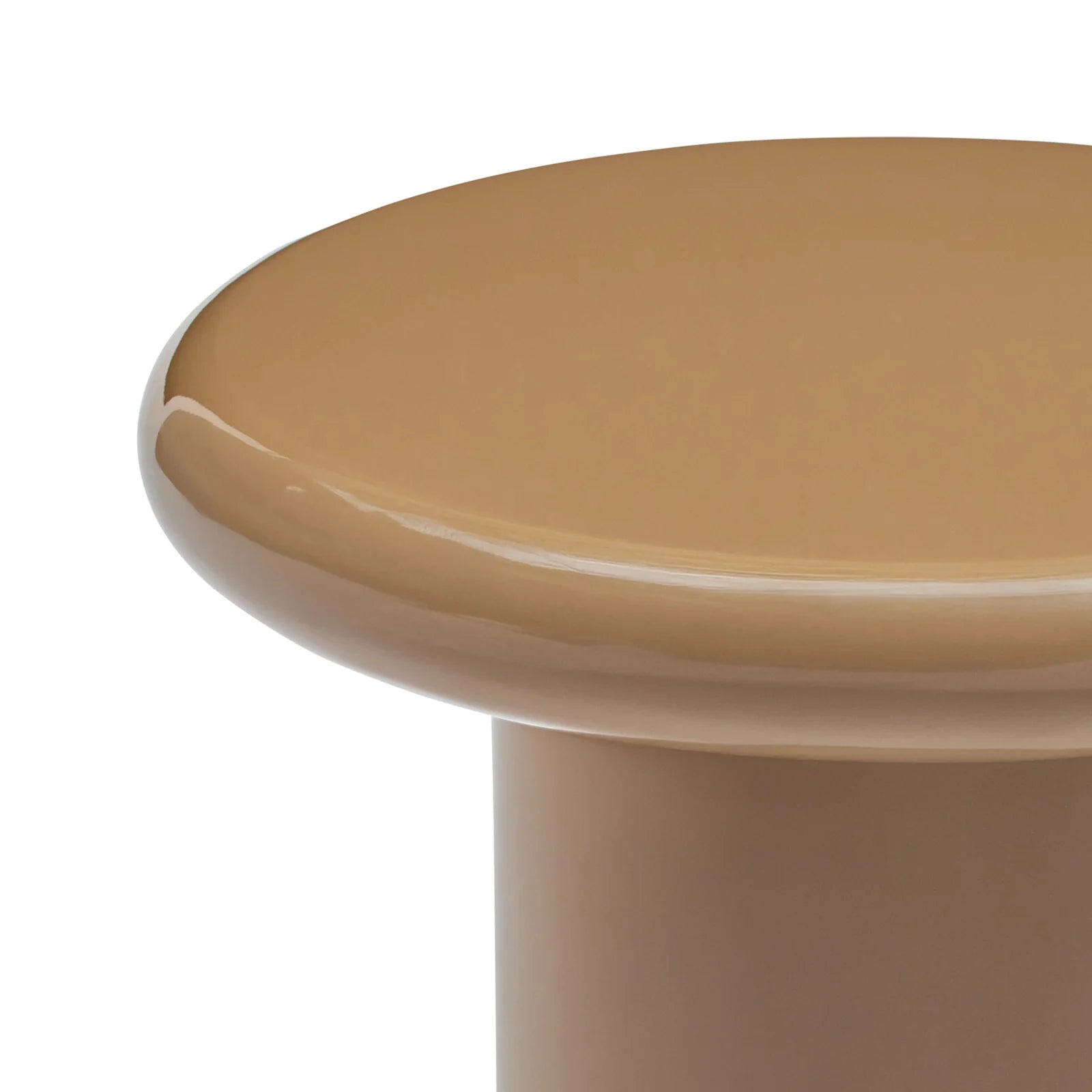 Fleur Side Table Dark Cappuccino Gloss