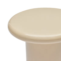 Fleur Side Table Beige Gloss top detail