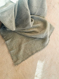 Baya Blankets & Throws Baya Cromwell Throw Blanket - Olive