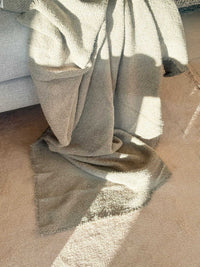 Baya Blankets & Throws Baya Cromwell Throw Blanket - Olive