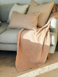 Baya Blankets & Throws Baya Cromwell Throw Blanket - Blush