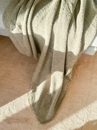 Baya Blankets & Throws Baya Cromwell Throw Blanket - Olive