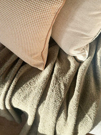 Baya Blankets & Throws Baya Cromwell Throw Blanket - Olive