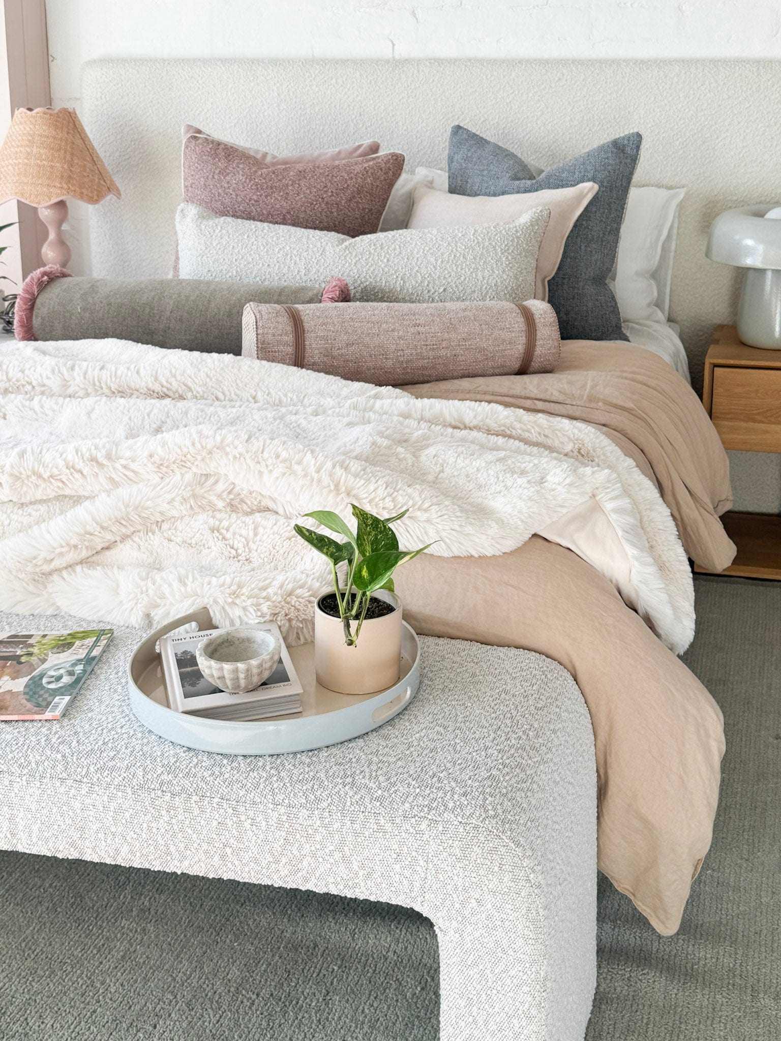 Baya Blankets & Throws Pelage Faux Fur Throw - Ivory