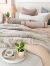 Baya Blankets & Throws Pelage Faux Fur Throw - Taupe