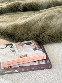Baya Blankets & Throws Pelage Faux Fur Throw - Olive