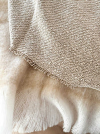 Baya Blankets & Throws Baya Cromwell Throw Blanket - Taupe