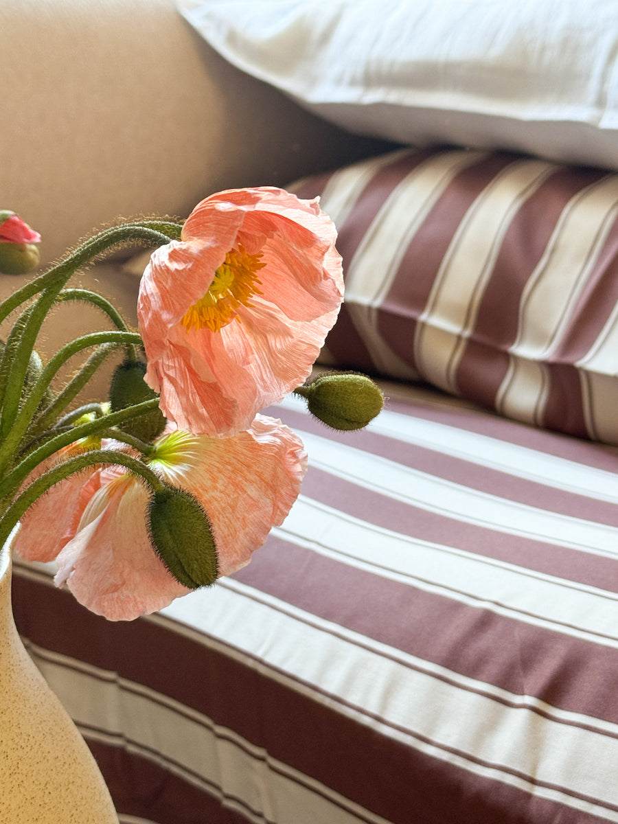 Mulberry Threads Bed Linen Mulberry Threads Cinnamon Stripe Bamboo Sheet Set