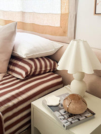 Mulberry Threads Bed Linen Mulberry Threads Cinnamon Stripe Bamboo Sheet Set