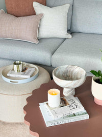 Norsu Interiors Bowls Marcello Marble Footed Bowl