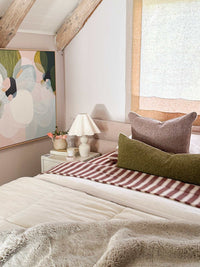 Mulberry Threads Bed Linen Mulberry Threads Cinnamon Stripe Bamboo Sheet Set