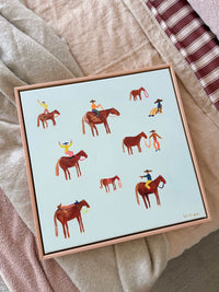 Lottie Rae Fine Art canvas print Gangstas' Paradise 10 framed in oak 50x50cm