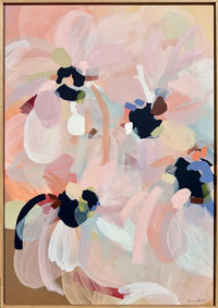 Prudence Demarchi Fine Art abstract canvas print titled Day Dream with soft pastel colors and organic shapes