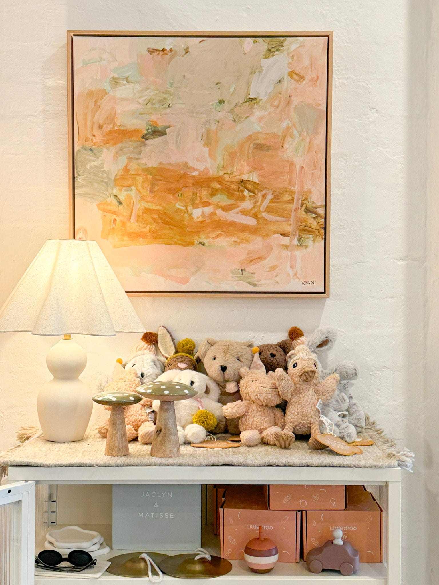 Vanni Art Prints Oak framed Vanni Limited Edition Fine Art Canvas Print - Blush of Dawn - 60x60cm - store pick up only
