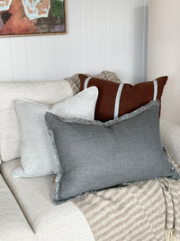 Baya Dover Cushion - Slate