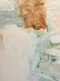 Oak framed Vanni Limited Edition fine art canvas print Breathing in the New 90x108cm with floating wood frame