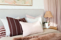 Baya Juno Cushion in Mulberry 55x55cm 100% cotton woven jacquard pillow