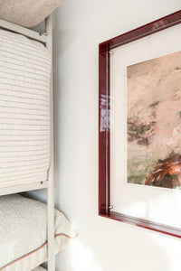 norsu STUDIO merlot burgundy acrylic box gallery frame displaying art and photos