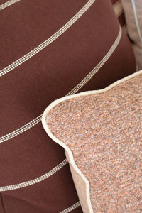 Baya Juno Cushion in Mulberry color with woven jacquard pattern on cotton fabric