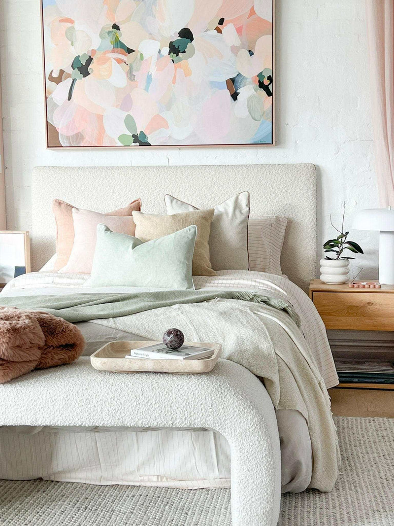 Weave Home Bed Linen Weave Home Ravello Quilt Cover - Bone (Various Sizes)