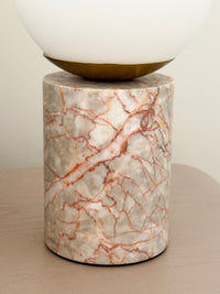 Glow Table Lamp - Pink & White