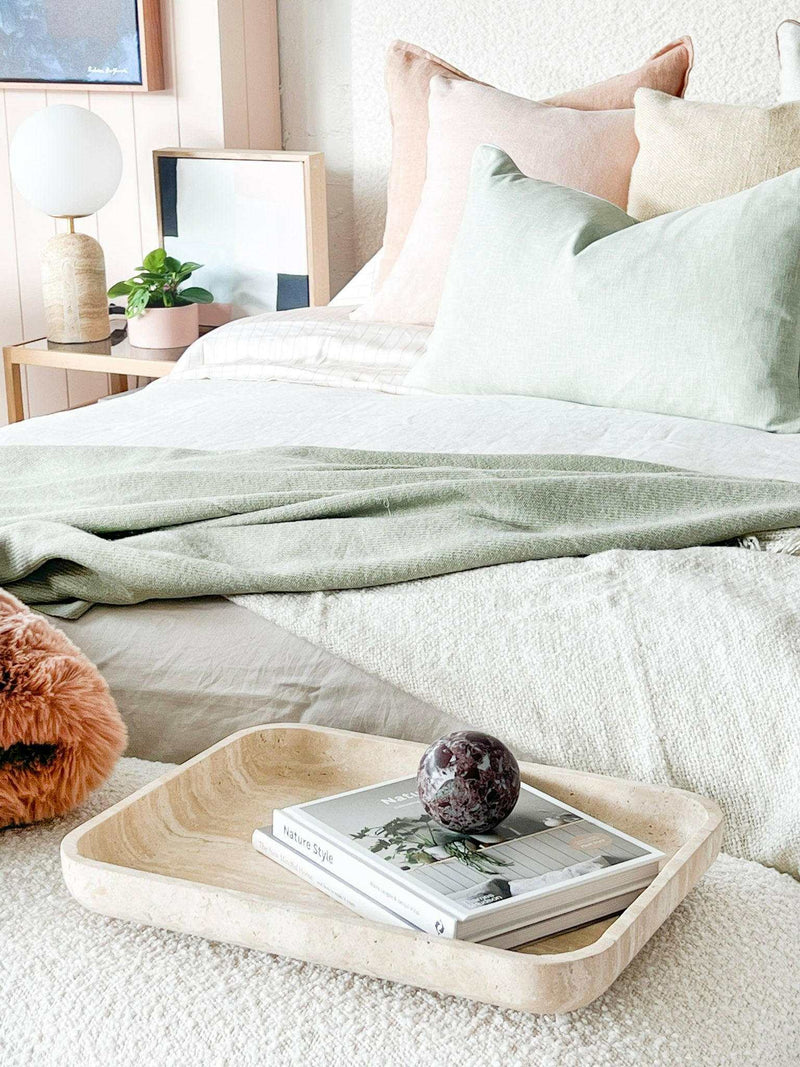 Weave Home Bed Linen Weave Home Ravello Quilt Cover - Bone (Various Sizes)