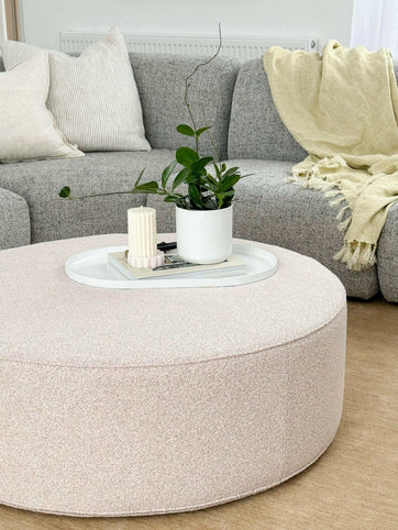 norsu interiors Ottomans norsuHOME Ottoman, Blush Boucle (Various Sizes)