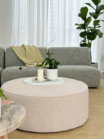 norsu interiors Ottomans norsuHOME Ottoman, Blush Boucle (Various Sizes)