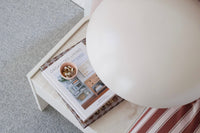 GlobeWest Elsie Bedside - Natural Travertine - Shell