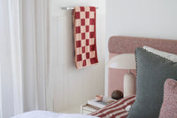 Loop Home Bath Sheet - Ruby/Almond Blush, Brick