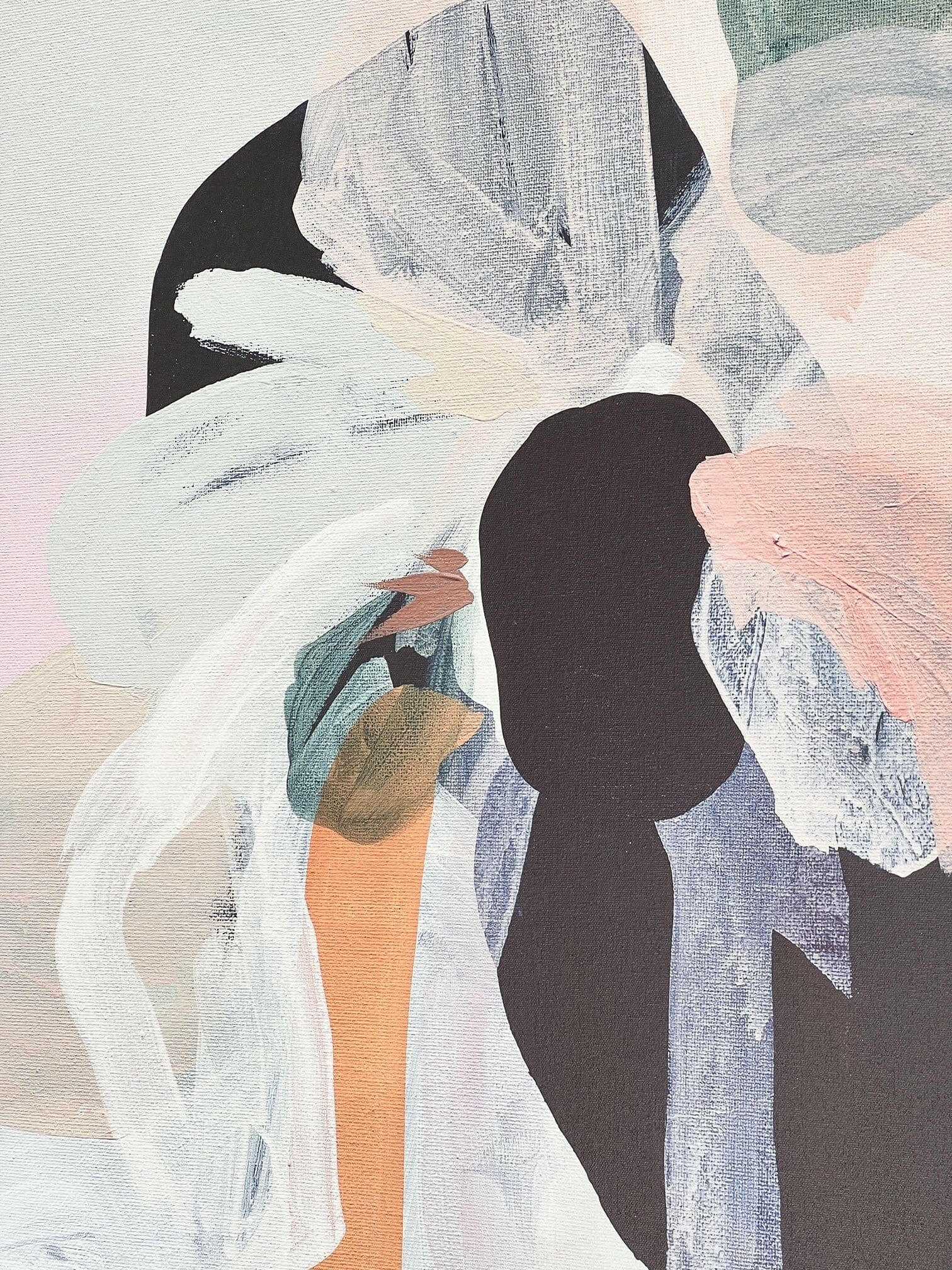 Abstract floral fine art canvas print 